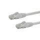 Startech.com N6PATC10MWH 10 m Cat6 Patchkabel mit snagless RJ45-Steckern, weiß, UTP Cat6 Ethernet-Patchkabel