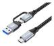 Equip 128431 Kabel USB-C3.2->C/A Gen2x2 PD100W St/St 1.00m schwarz