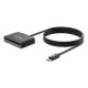 Manhattan 102742 USB-C Chipkartenleser / Smartcard-Lesegerät mit microSD-Slot USB 2.0 Typ C-Stecker auf Smartcard- und microSDXC-Reader, unterstützt Windows, Android, iPadOS, Linux und macOS, liest SIM-Karten mit Adapter, 1 m Kabel, schwarz