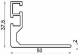 Vertiv (Knürr) Schrank L-Schiene, T 800/900, L=611mm, Paarweise