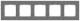 Siemens 5TG11152 5TG1115-2 DELTA miro Rahmen 5-fach carbon-metallic 374x90 mm 5TG1115-2