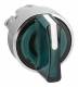 Schneider Electric ZB4BK1333 Illuminated selector switch, 3 positions detent chrome green