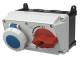 Mennekes 7621 16A3P 6H230V Wanddose DUO IP67