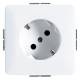 Jung CD520-45WW SCHUKO Steckdose 45° alpinweiß