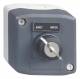 Schneider Electric XALD142 Schneider housing shield ARRET-MARCHE 1S with key switch