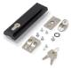 Triton RAX-MS-X35-X2 48,3 cm ( 19 Zoll )-Schrank, zubehör Ersatz, Schwenkhebelgriff, Metall, Schloss mit Griff, für Standverteiler, inkl. Schlosseinsatz H4J.22S