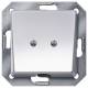 Siemens 5TG1251 I system, aluminum-metallic, outlet plate