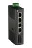 LevelOne IES-0510 Industrie-Switch 4x FE/1x SC MM 2 km + DIN Plastik