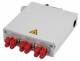 Telegärtner 100022882 TEGA TS distributor with 6xSTD MM/SM ceramic sleeve metal housing