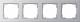 GIRA 021425 Rahmen 4f Farbe alu E2 4-fach E2
