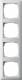 Gira 021403 cover pure white 0214 03 Glossy 4 x Standard 55