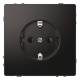Merten MEG2301-6034 SCHUKO socket plug-in terminal anthracite