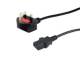 Equip 112304 Stromkabel UK-BS1363 ->C13 Stecker/Buchse schwarz 10,00 m PVC Polybeutel