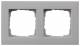 GIRA 0212255 cover frame 2f flat Gira E2 F aluminum