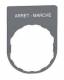 Schneider Electric ZBYP2166C0 Schneider Schildträger 30x40mm, mit Beschriftung ARRET-MARCHE