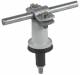 Dehn + Soehne 216000 DEHN roof conductor holder m. Doppelüberleg, 7-10mm Rd St / tZn m. K-clamp bush D 12mm