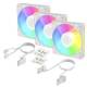 ARCTIC Lüfter BioniX P14 A-RGB White - 14 cm - 3er Pack