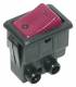 Bachmann 924.128 rocker switch s/red series 8004 1-pole off switch, unlit