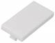 Hager EMR019010 blanking plate 1-fold, 45 f.Rastec pure white