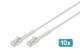 DIGITUS CAT 6A F-FTP Bendable patch cord Cu TPE-LSZH AWG 32/7 length 1 m Grey 10 pcs.