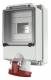 Mennekes 7102 63A5P 6H400V Wanddose IP44 mit Tragschiene