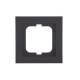 Busch Jaeger 2CKA001754A4409 1721-281 Abdeckrahmen 1fach Busch-axcent schwarz
