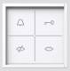 Siedle ZAM 600-01 W ZustandsanzeigeModul im In-Home/Multi Weiß 087980