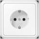 JUNG 51520WW 51520 WW SCHUKO® socket outlet 16 A 250 V ~ with frame Duroplast series CD aws