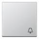 Jung A590KAL Rocker with bell symbol, A 590 K AL, aluminum