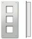 TCS ZAU2003-0030 Frontplatte UP-Kasten für 3 AMI-Modul