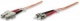 INTELLINET 515795 Glasfaser LWL-Anschlusskabel, Duplex, Multimode ST/SC, 62,5/125 µm, OM1, 2 m, orange