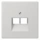 Jung LS969-2UALG Abdeckung für IAE/UAE 2x8polig lichtgrau