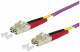Metz Connect 151S1JOJO10E BTR OpDAT patch cable OM4, LC-D / LC-D MM 1m Heather IV (ZN) H