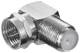 Goobay 11390 Right-angle adapter: F-plug > F-socket 90° - adapter plug made of zinc 