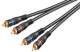 Goobay 50119 Stereo connection cable 2x Cinch, double shielded – 2x Cinch plug > 2x Cinch plug