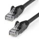 Startech.com N6LPATCH3MBK 3m LSZH Cat6 Ethernet-Kabel 10 Gigabit 100W PoE RJ45 UTP Netzwerk-Patchkabel snagless schwarz ETL-geprüft