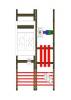 Hager UF32WE9EHZ-LS Wandler- und Messfeld Universal N 1050x500x160 mm, NAR NH00-SUT, AAR