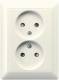 Jung AS5010U Zweifach Steckdose Serie AS weiß