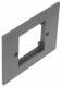Hager GBZWR17011 installation wall 1xRtc for 1 installation field iron gray