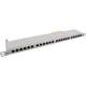 InLine® Patchfeld Cat.6A 24-fach 48,3 cm ( 19 Zoll ) 0,5HE lichtgrau RAL7035