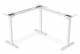 DIGITUS Electric Table Frame, 90° L-Shape, Triple Motor, White