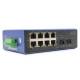 DIGITUS Switch 8 + 2 -Port Gigabit Ethernet PoE 20 km