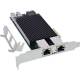 InLine® Dual Gigabit Netzwerkkarte, 2x RJ45 1 Gb/s, PCIe x4, PoE+