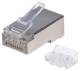Intellinet 790680 90er-Pack Cat6A RJ45-Modularstecker STP, 3-Punkt-Aderkontaktierung, für Massivdraht, 90 Stecker im Becher
