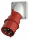 Mennekes 444 32A5P 6H400V Anbaustecker IP44