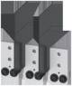 Siemens 3VA96030QB02 3VA9603-0QB02 Anschlussverlängerung fronts. 3 Stück kurz für 3VA15/25