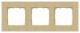 Siemens 5TG11034 DELTA miro frame 3-fold real material wood wood type beech
