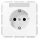JUNG CD1520BFKINAWW SCHUKO socket, 16A 250V CD m.Schriftf.KI alpine white