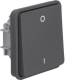 Hager WNA008 switch insert 2-pole with toggle and marking '0' and '1' W.1 IP55