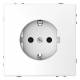 Merten MEG2300-6035 SCHUKO socket BRS plug-in terminal lotus white